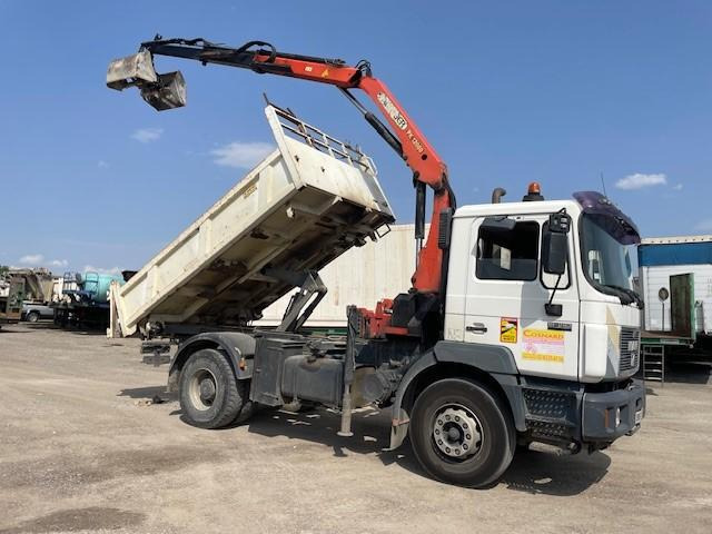 MAN 19.293 - Tipper, Crane truck: picture 1 MAN 19.293 - Tipper, Crane truck: picture 1