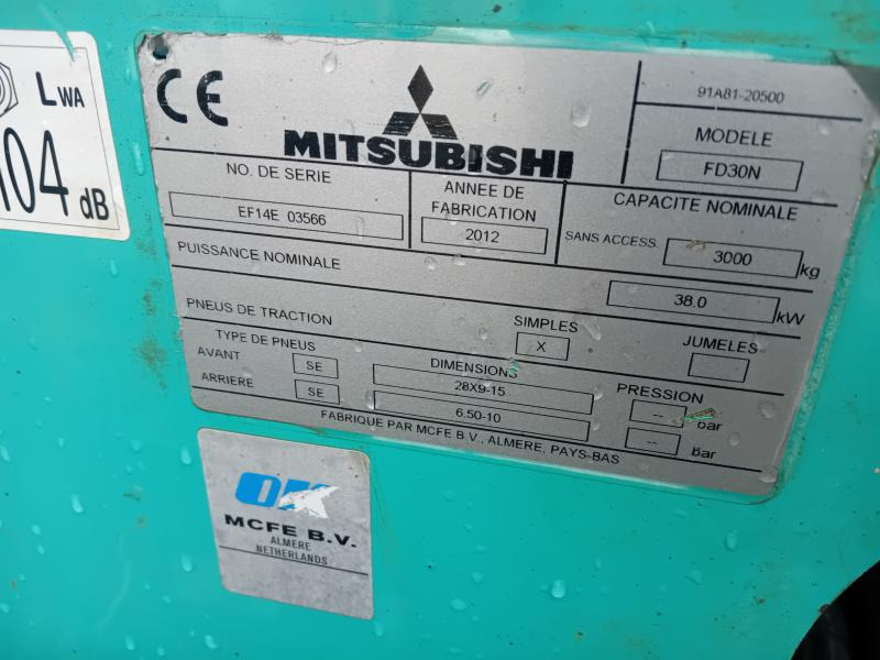 Mitsubishi FD30N - Diesel forklift: picture 2 Mitsubishi FD30N - Diesel forklift: picture 2