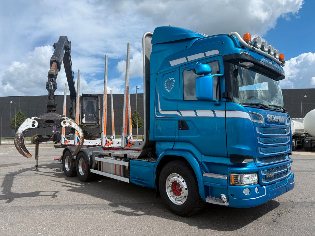 Scania R730 V8 6x4 Palfinger Epsilon M12L80 / Holz Wood - Timber truck, Crane truck: picture 2 Scania R730 V8 6x4 Palfinger Epsilon M12L80 / Holz Wood - Timber truck, Crane truck: picture 2