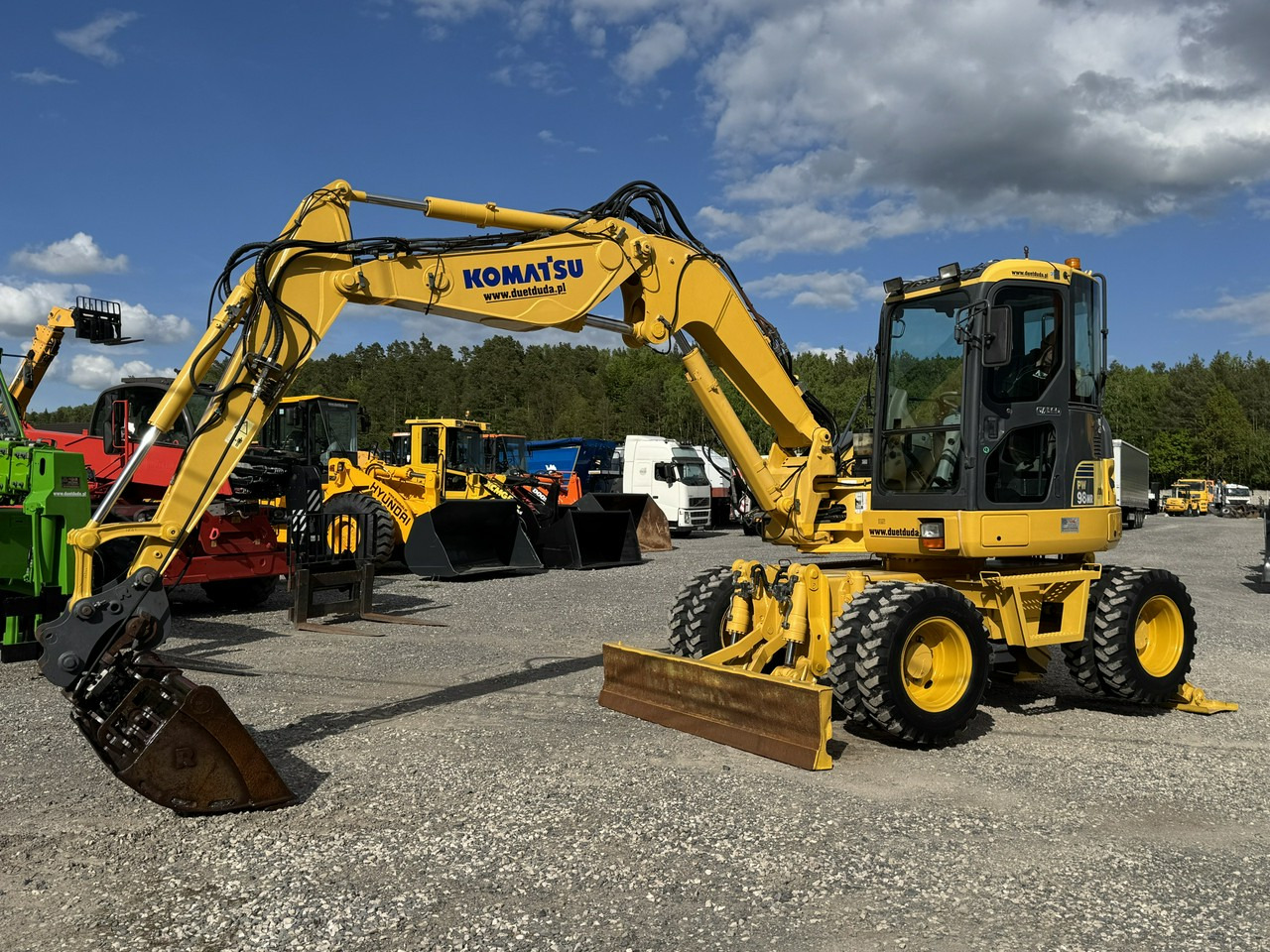 Komatsu PW 98 MR 8 Pług + Podpory 10ton Szybkozłącze - Wheel excavator: picture 1 Komatsu PW 98 MR 8 Pług + Podpory 10ton Szybkozłącze - Wheel excavator: picture 1