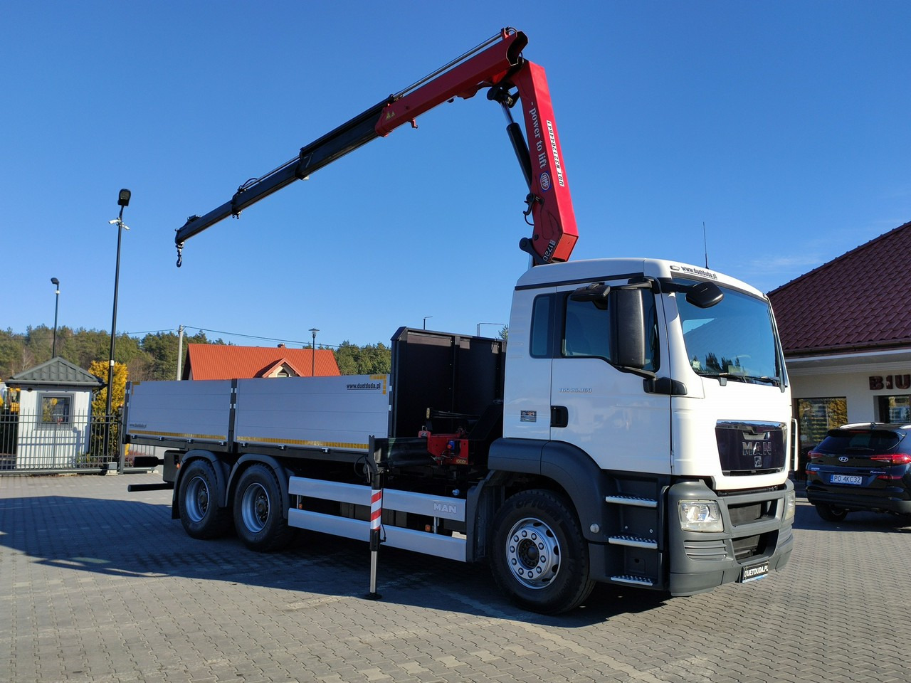 Dropside/ Flatbed truck, Crane truck MAN TGS 26.360 6x4: picture 48