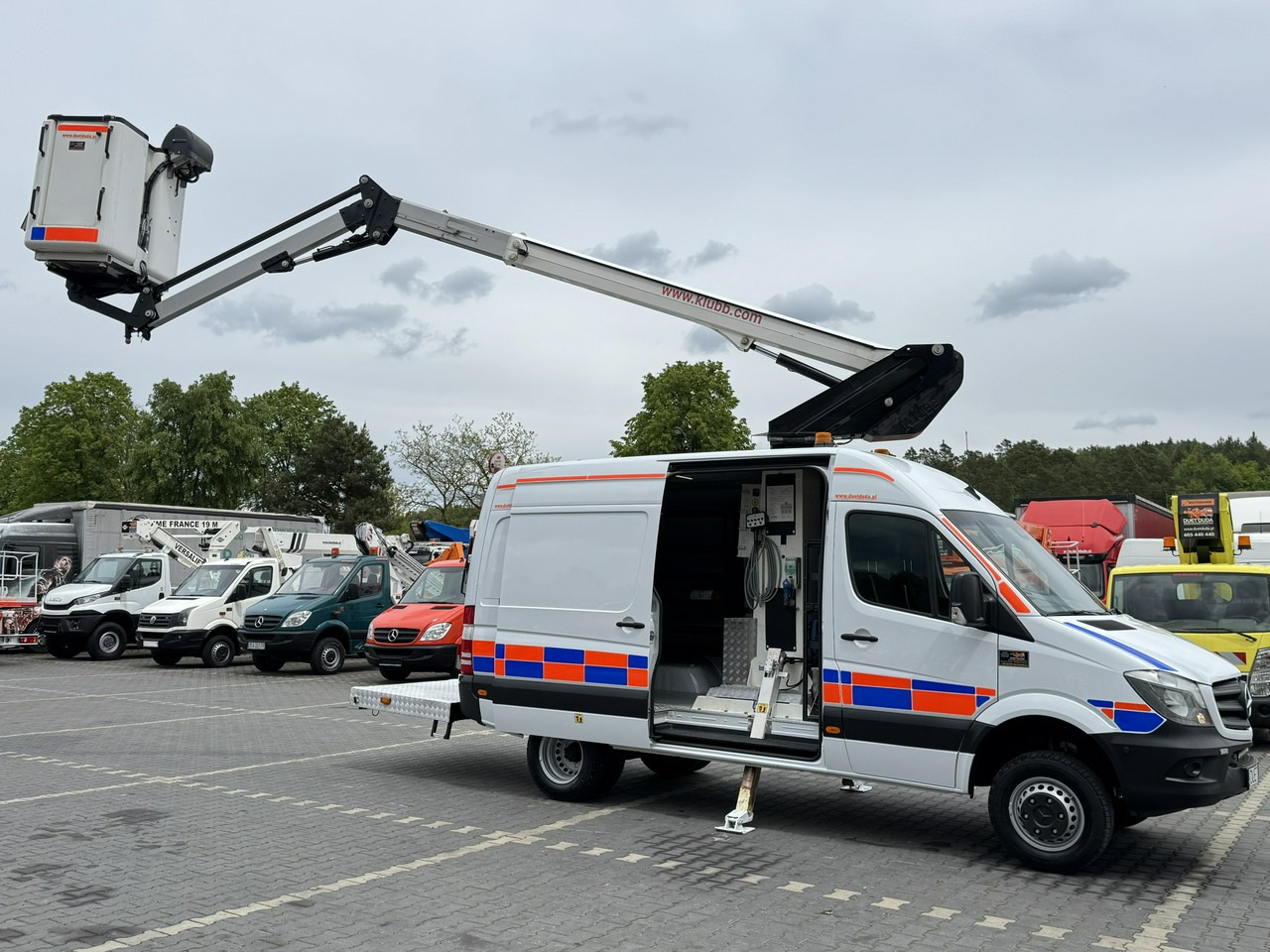 Truck mounted aerial platform Mercedes Sprinter Zwyżka Podnośnik Koszowy KLUBB K42P UDT WUMAG GSR: picture 9