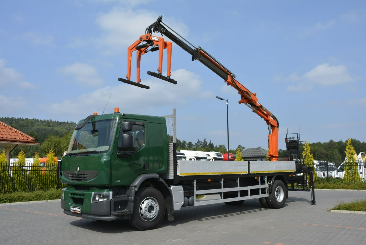 Renault Premium 180.240DXI długość Skrzyni-6.820cm + HDS TEREX TLC 92.2 - Dropside/ Flatbed truck, Crane truck: picture 1 Renault Premium 180.240DXI długość Skrzyni-6.820cm + HDS TEREX TLC 92.2 - Dropside/ Flatbed truck, Crane truck: picture 1