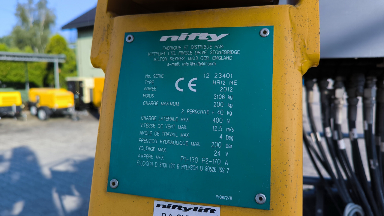Articulated boom NIFTYLIFT HR 12 NE: picture 7 Articulated boom NIFTYLIFT HR 12 NE: picture 7
