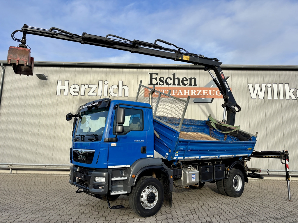 MAN TGM 18.320 4x4 BB / HIAB X-HIDUO-Kran - Tipper, Crane truck: picture 1 MAN TGM 18.320 4x4 BB / HIAB X-HIDUO-Kran - Tipper, Crane truck: picture 1