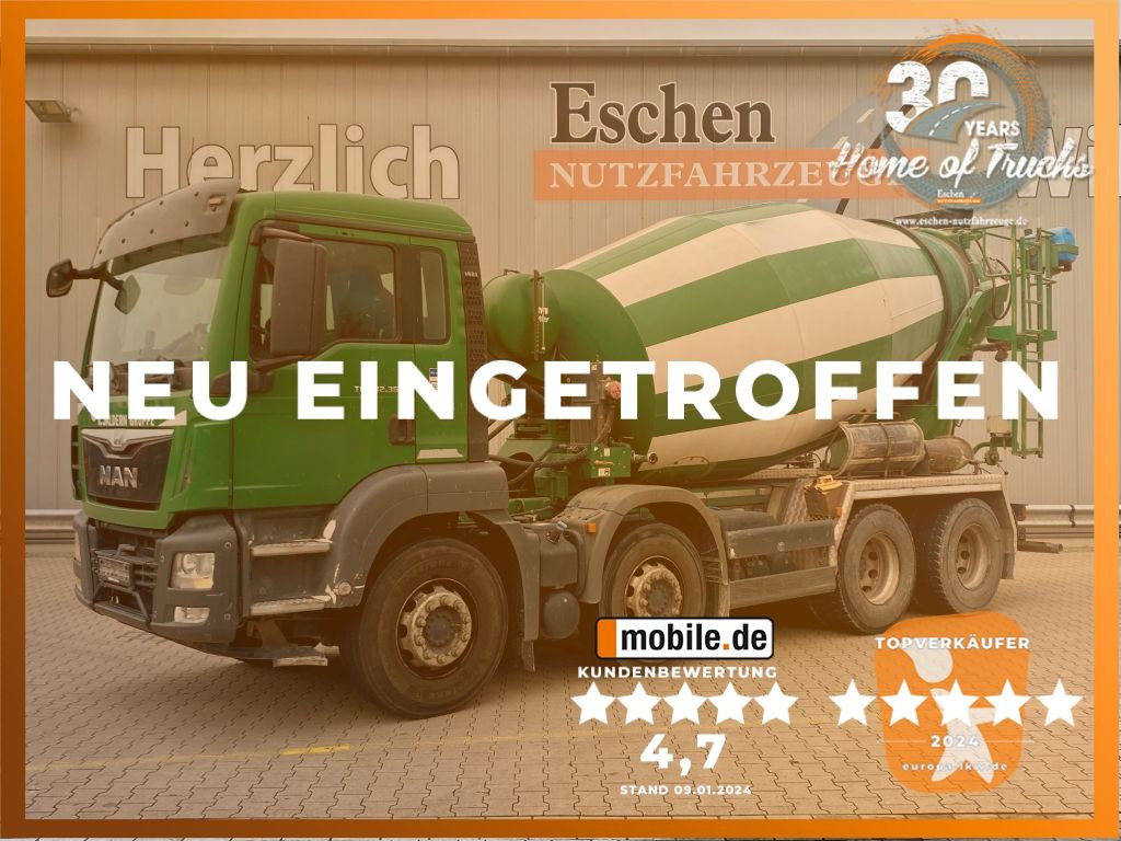 MAN TGS 32.360 8x4 BB | 9m³ Stetter*Navi*HU 06/2026 - Concrete mixer truck: picture 1 MAN TGS 32.360 8x4 BB | 9m³ Stetter*Navi*HU 06/2026 - Concrete mixer truck: picture 1