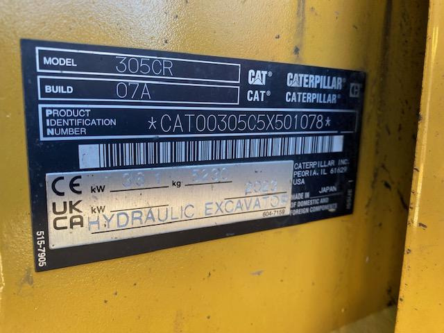 Cat 305 CR - Mini excavator: picture 5 Cat 305 CR - Mini excavator: picture 5