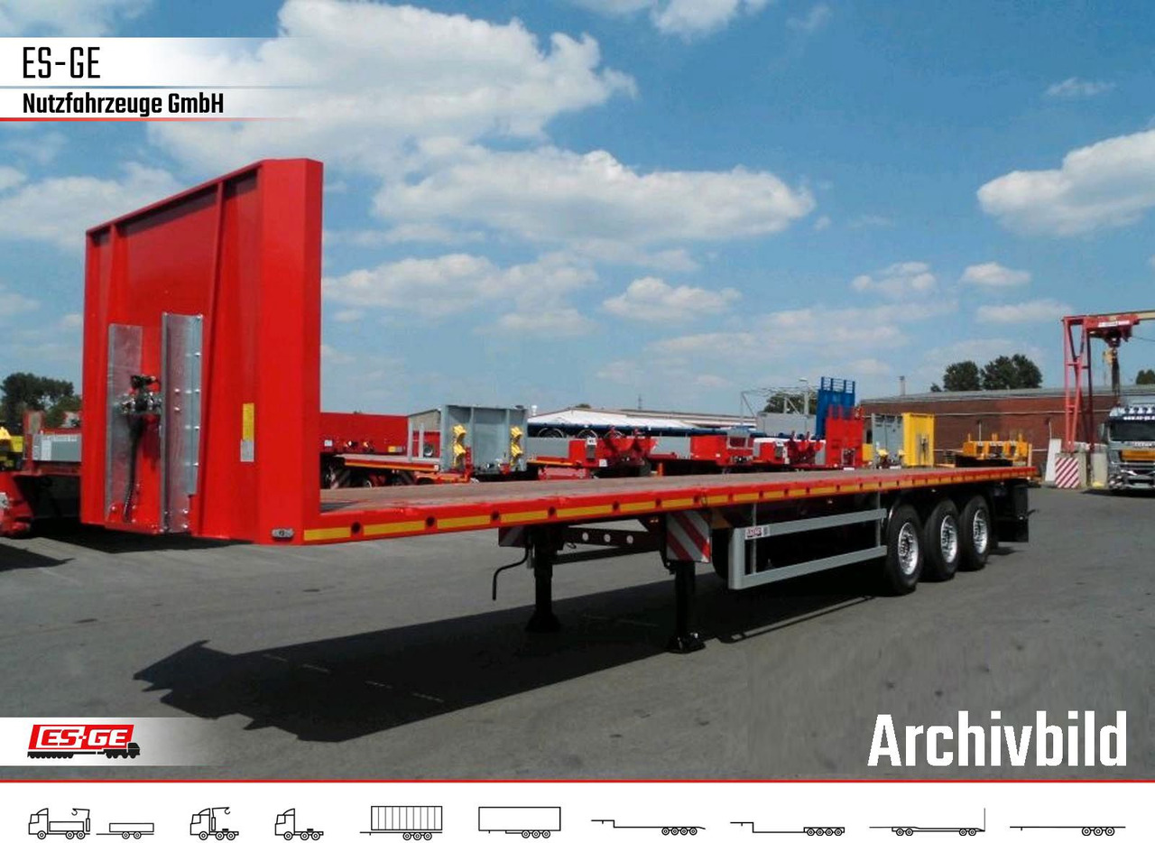 ES-GE 3-Achs Sattelanhänger - Rungen + CV - Dropside/ Flatbed semi-trailer: picture 1 ES-GE 3-Achs Sattelanhänger - Rungen + CV - Dropside/ Flatbed semi-trailer: picture 1
