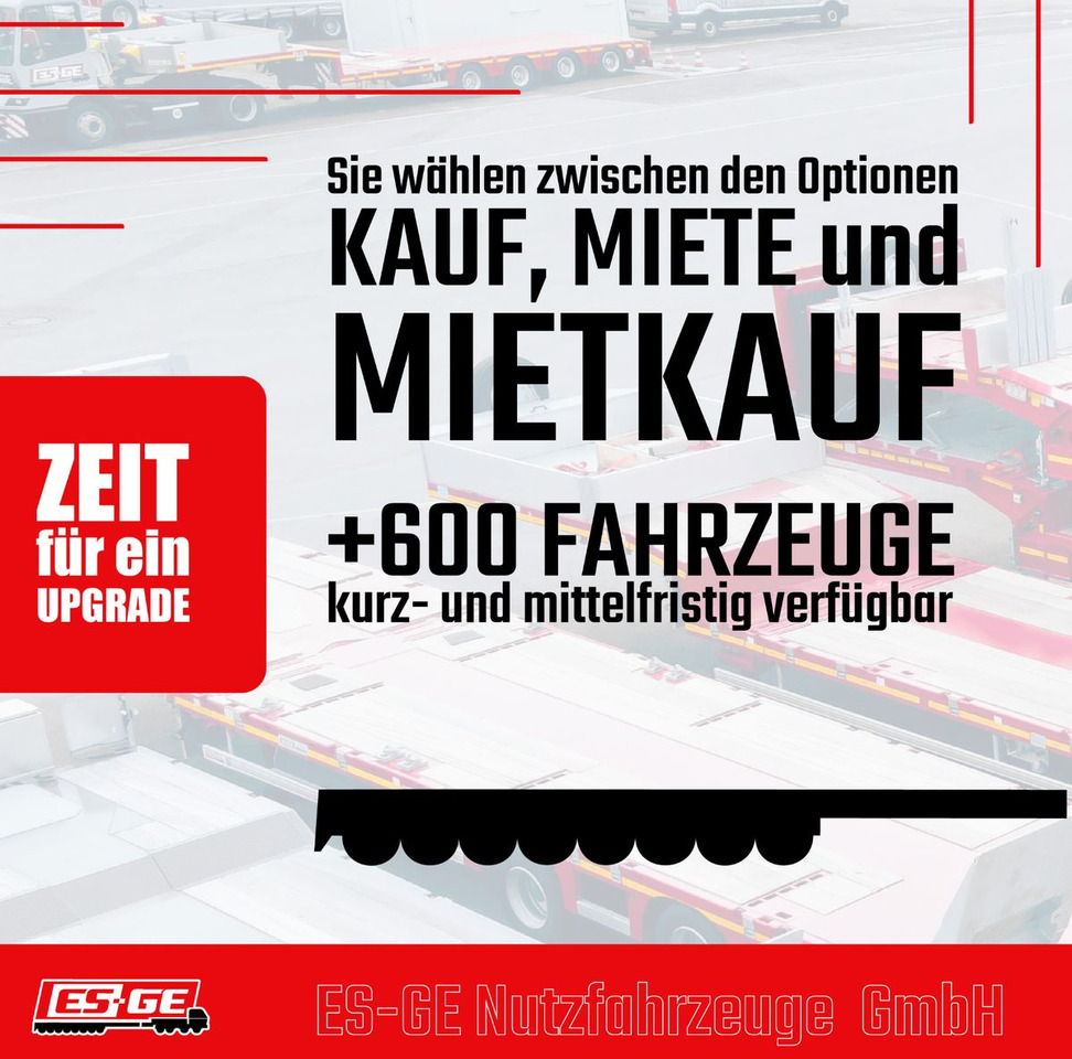 ES-GE 3-Achs-Satteltieflader - Radmulden - Low loader semi-trailer: picture 4 ES-GE 3-Achs-Satteltieflader - Radmulden - Low loader semi-trailer: picture 4