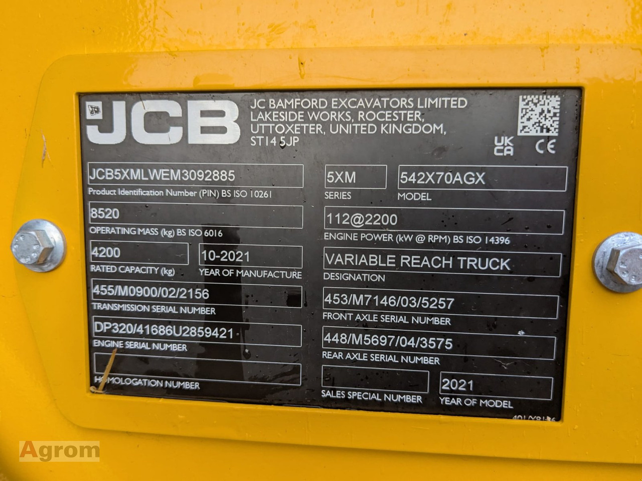 Telescopic handler JCB 542-70 AGRI XTRA: picture 9