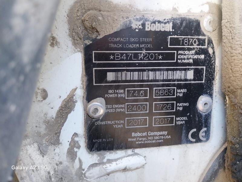 BOBCAT T870 - Compact track loader: picture 5 BOBCAT T870 - Compact track loader: picture 5