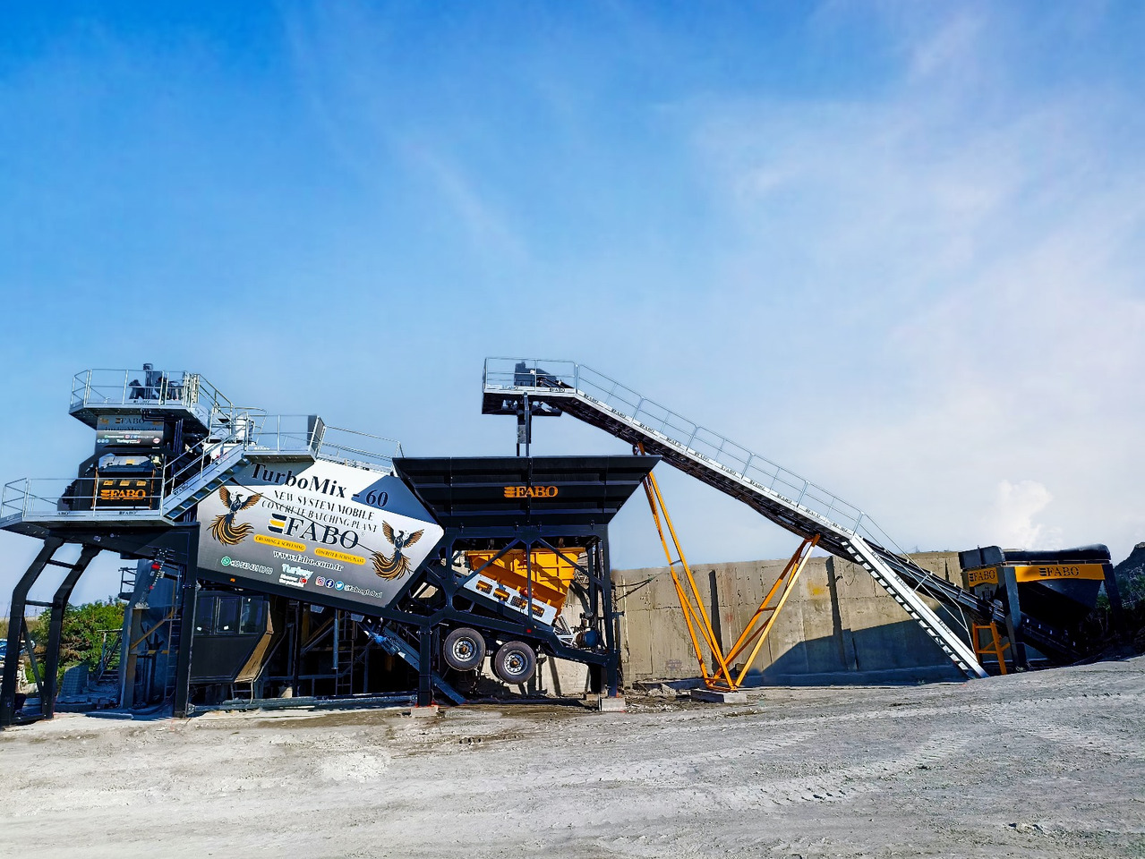FABO mobile concrete batching plant - Concrete plant: picture 2 FABO mobile concrete batching plant - Concrete plant: picture 2