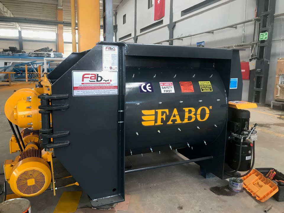 New Concrete mixer FABO twin shaft mixer: picture 1