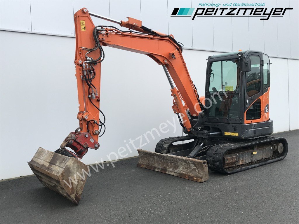 Doosan Kettenbagger DX 63-3 PowerTilt 070 , MS 03, mehrfach vorhanden - Mini excavator: picture 1 Doosan Kettenbagger DX 63-3 PowerTilt 070 , MS 03, mehrfach vorhanden - Mini excavator: picture 1
