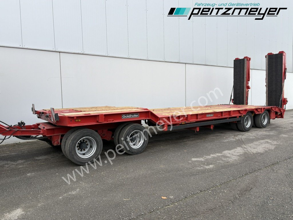 GOLDHOFER 4 Achs Tieflader TU 4-2x2-32/80 hydr. Doppelrampen - Low loader trailer: picture 4 GOLDHOFER 4 Achs Tieflader TU 4-2x2-32/80 hydr. Doppelrampen - Low loader trailer: picture 4