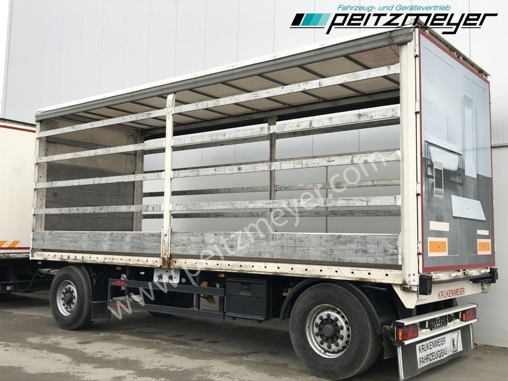 KRUKENMEIER PRITSCHENANHÄNGER 18 T. mit Durchlade - Curtainsider trailer: picture 2 KRUKENMEIER PRITSCHENANHÄNGER 18 T. mit Durchlade - Curtainsider trailer: picture 2