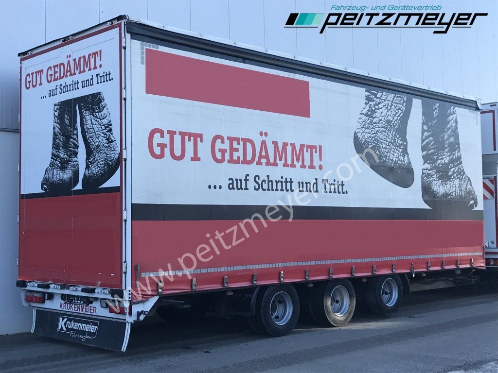 KRUKENMEIER Tridemanhänger TLP 25 zwillingsbereift, Liftachse - Curtainsider trailer: picture 1 KRUKENMEIER Tridemanhänger TLP 25 zwillingsbereift, Liftachse - Curtainsider trailer: picture 1