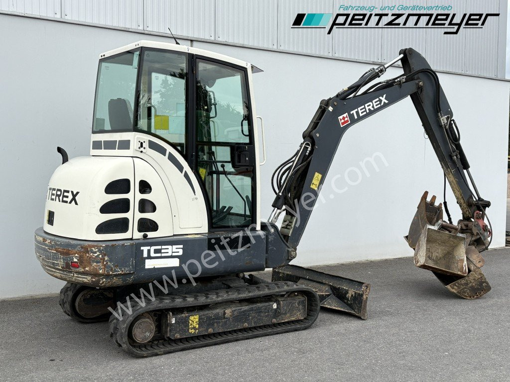 TEREX MINIBAGGER TC 35 mit hydr. Schwenklöffel 1.300 mm - Mini excavator: picture 3 TEREX MINIBAGGER TC 35 mit hydr. Schwenklöffel 1.300 mm - Mini excavator: picture 3
