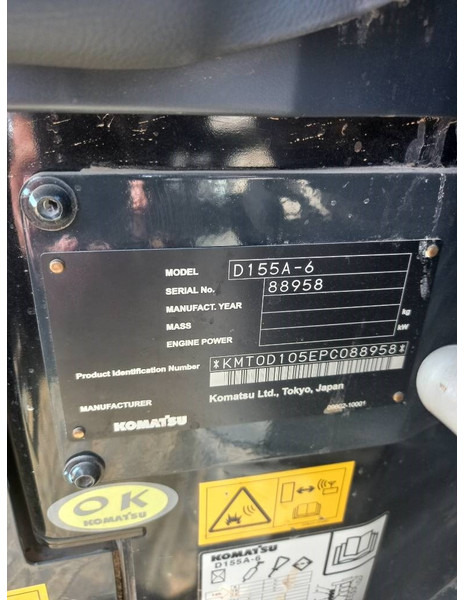 Bulldozer Komatsu D155A-6R (4 Pcs available in Abu Dhabi): picture 18