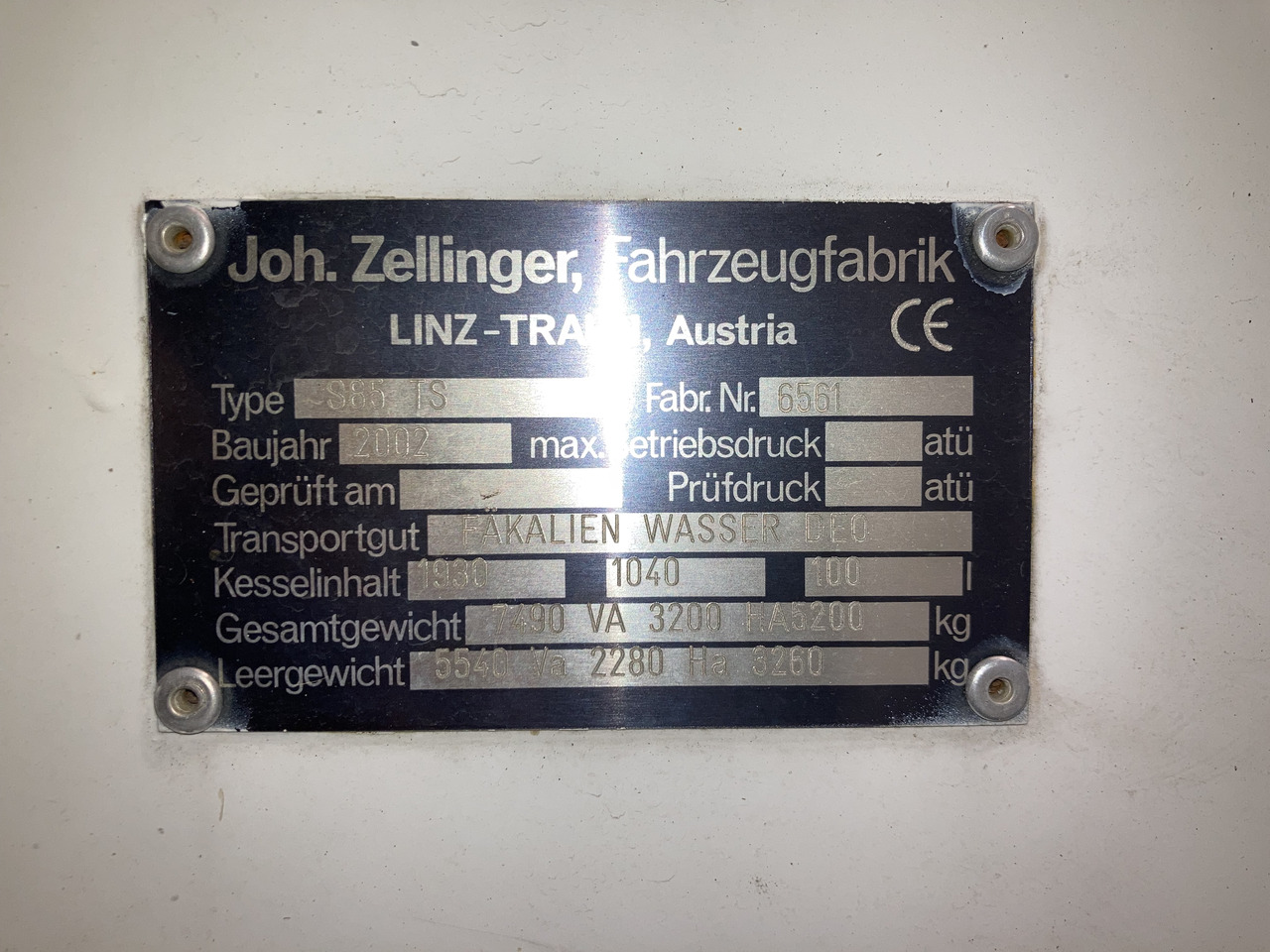 Zellinger Toilet truck TSU - Lavatory service truck: picture 5 Zellinger Toilet truck TSU - Lavatory service truck: picture 5