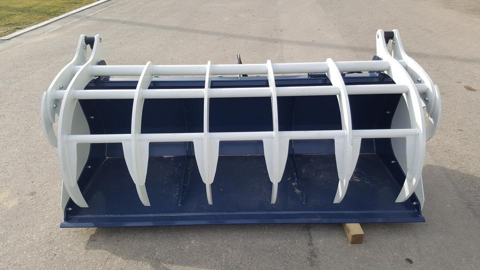 Greifschaufel 2,2m Euro Frontlader Kramer Volvo Radlader Cat - Loader bucket: picture 1 Greifschaufel 2,2m Euro Frontlader Kramer Volvo Radlader Cat - Loader bucket: picture 1