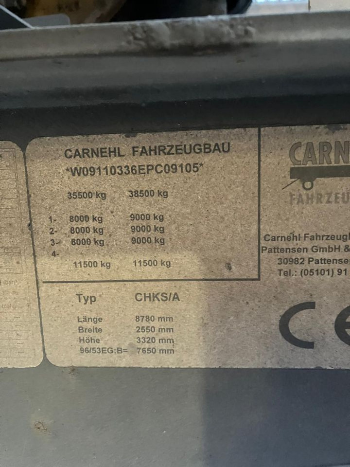 CARNEHL Kippauflieger CHKS A Kippauflieger - Tipper semi-trailer: picture 5 CARNEHL Kippauflieger CHKS A Kippauflieger - Tipper semi-trailer: picture 5