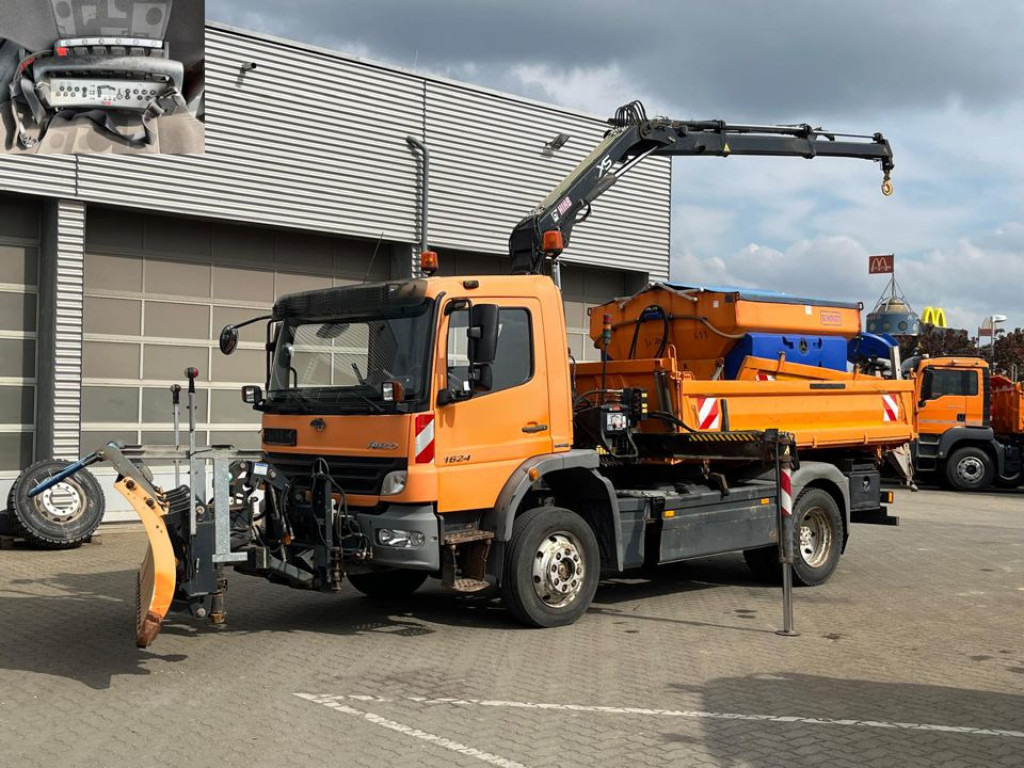 MERCEDES-BENZ Atego 1624 AK 4x4 2-Achs Allradkipper Kran Winterdienst - Tipper, Crane truck: picture 1 MERCEDES-BENZ Atego 1624 AK 4x4 2-Achs Allradkipper Kran Winterdienst - Tipper, Crane truck: picture 1