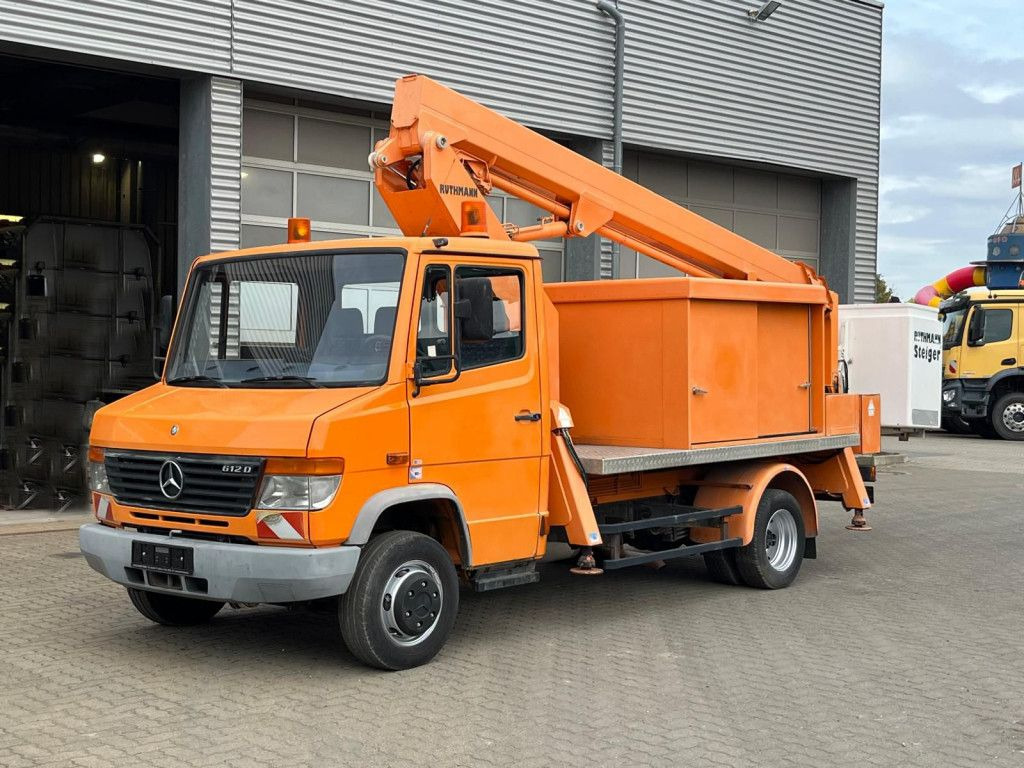 Mercedes-Benz Vario 612 D Hubarbeitsbühne Arbeitshöhe 18m Mercedes-Benz Vario 612 D Hubarbeitsbühne Arbeitshöhe 18m - Truck mounted aerial platform, Van: picture 1 Mercedes-Benz Vario 612 D Hubarbeitsbühne Arbeitshöhe 18m Mercedes-Benz Vario 612 D Hubarbeitsbühne Arbeitshöhe 18m - Truck mounted aerial platform, Van: picture 1