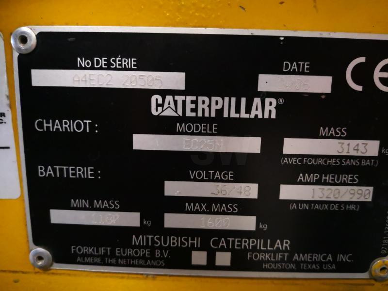 Electric forklift Caterpillar EC25N: picture 8