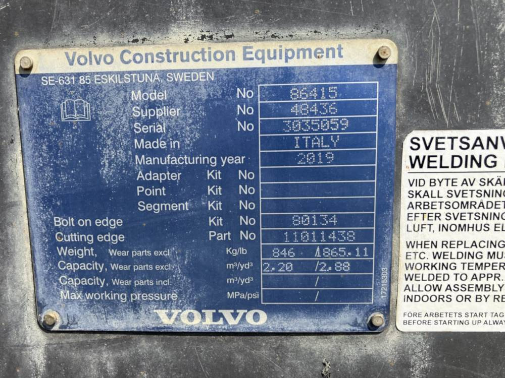 Volvo Schaufel HD mit Messer - Bucket: picture 5 Volvo Schaufel HD mit Messer - Bucket: picture 5