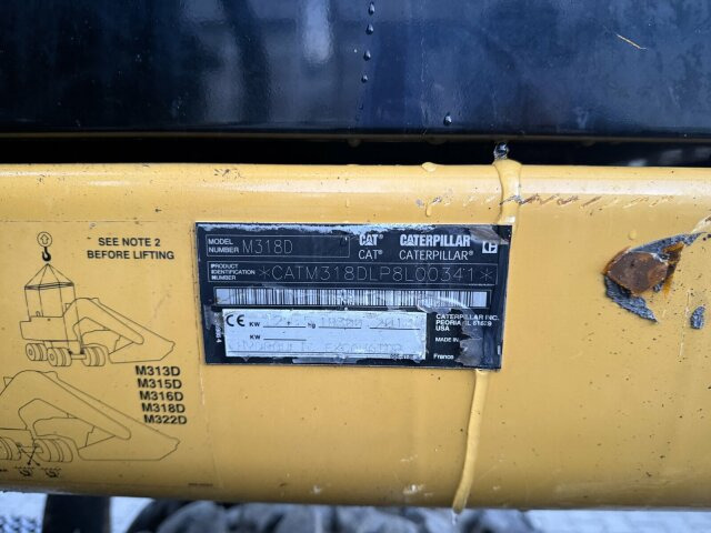 Wheel excavator CAT M318D Mobilbagger *9.235 h *Schnellw. *Greifer: picture 7 Wheel excavator CAT M318D Mobilbagger *9.235 h *Schnellw. *Greifer: picture 7