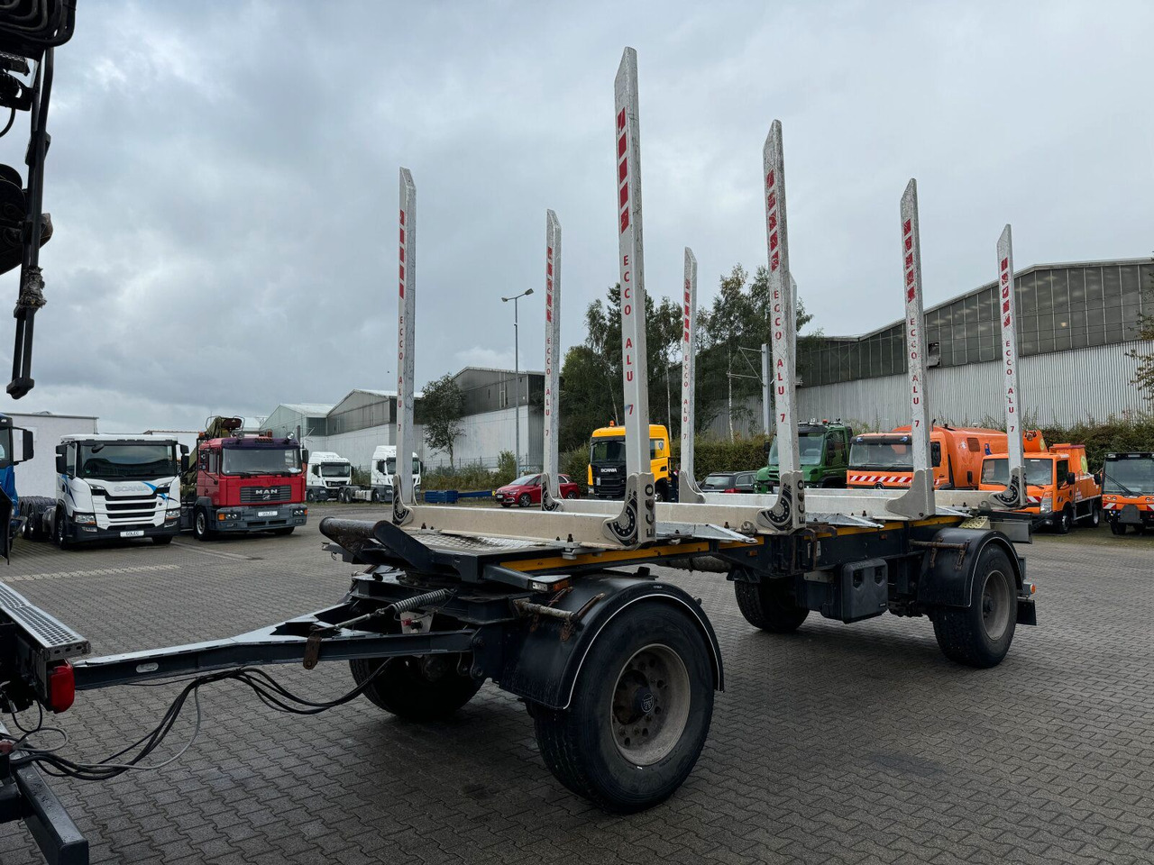 Timber truck, Crane truck DAF XF 530 6x2 Holztransport Kran PENZ 15Z9.50 *Anh.: picture 18