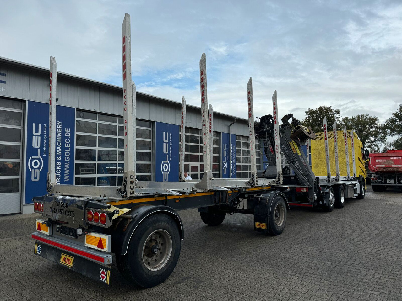 Timber truck, Crane truck DAF XF 530 6x2 Holztransport Kran PENZ 15Z9.50 *Anh.: picture 7