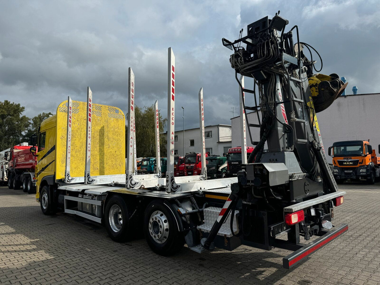 Timber truck, Crane truck DAF XF 530 6x2 Holztransport Kran PENZ 15Z9.50 *Anh.: picture 9