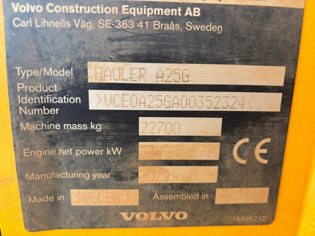 Lease a  Volvo A25G Dumper 22,7 Ton TOP gepflegt Volvo A25G Dumper 22,7 Ton TOP gepflegt: picture 17