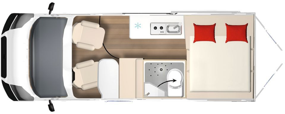 Bürstner B66 600 C Gästebett quer zur Sitzgruppe - Camper van: picture 2 Bürstner B66 600 C Gästebett quer zur Sitzgruppe - Camper van: picture 2