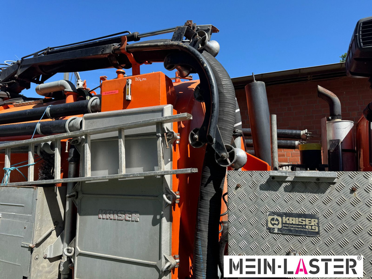 Vacuum truck Scania 112 6x4 Saug Spül Kombi Kaiser Top Zustand 6x4: picture 11