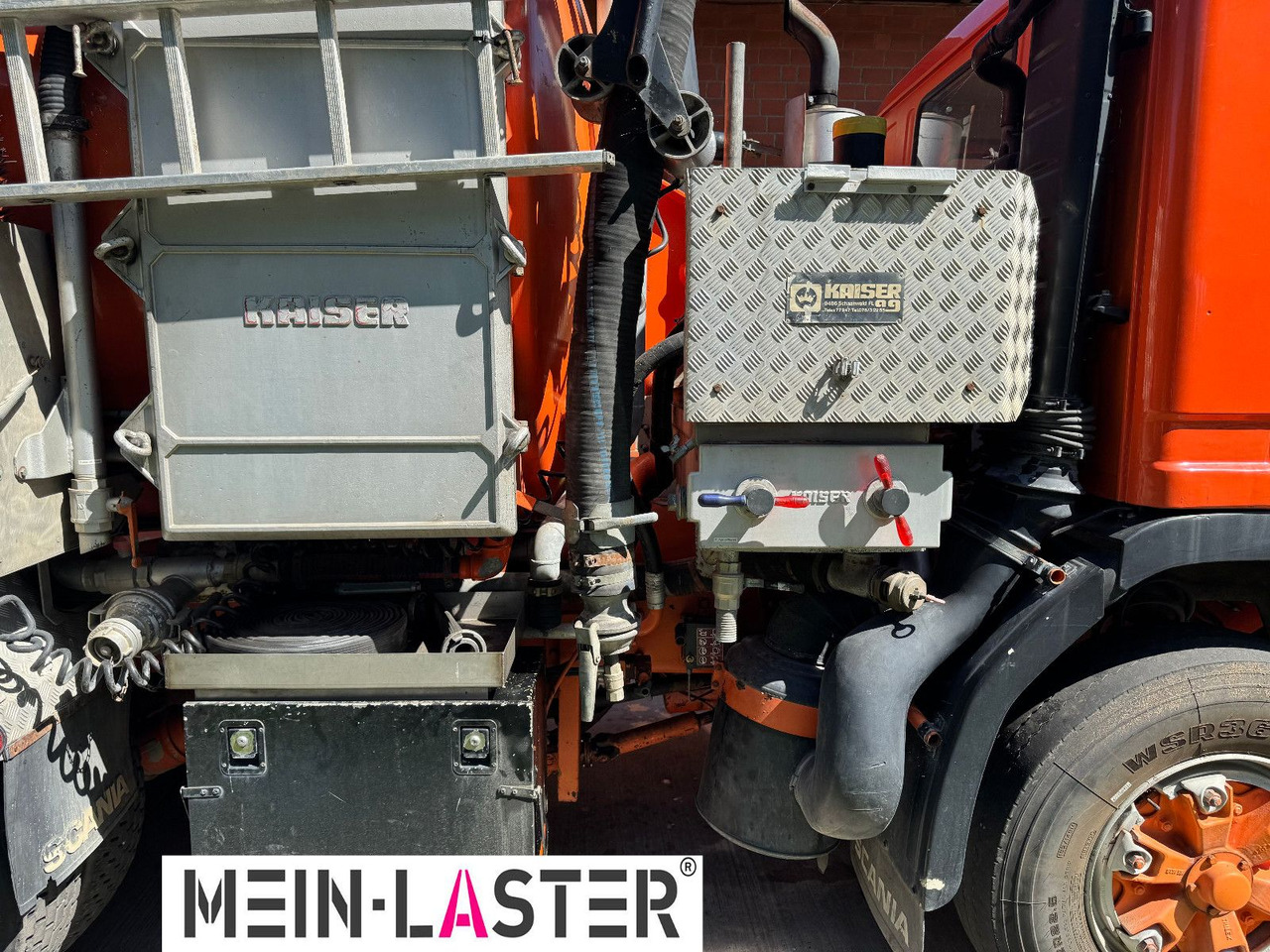 Vacuum truck Scania 112 6x4 Saug Spül Kombi Kaiser Top Zustand 6x4: picture 9