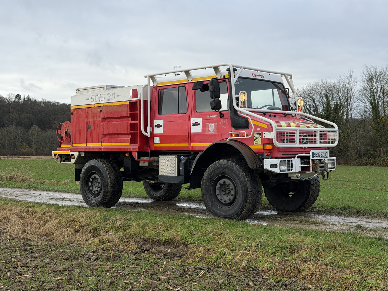 DE POMPIER MERCEDES-BENZ U5000 4X4 UNIMOG - Truck: picture 1 DE POMPIER MERCEDES-BENZ U5000 4X4 UNIMOG - Truck: picture 1