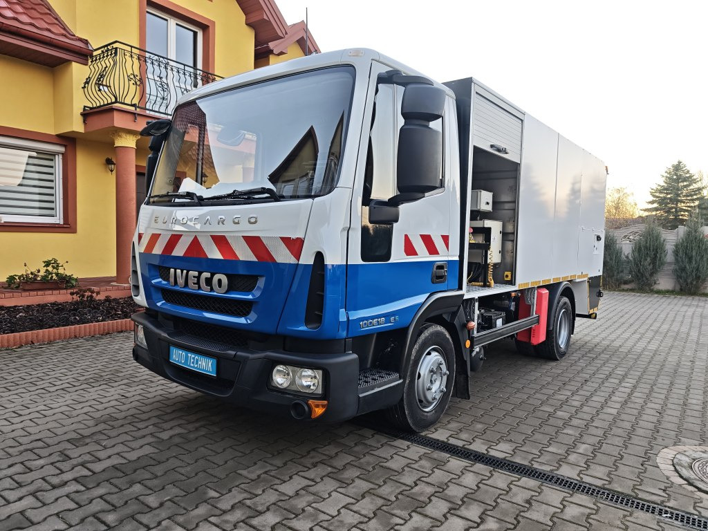 IVECO Eurocargo + IRIDE BIN WASHER CLEANER RHodέla Containerreiniger - Garbage truck: picture 1 IVECO Eurocargo + IRIDE BIN WASHER CLEANER RHodέla Containerreiniger - Garbage truck: picture 1