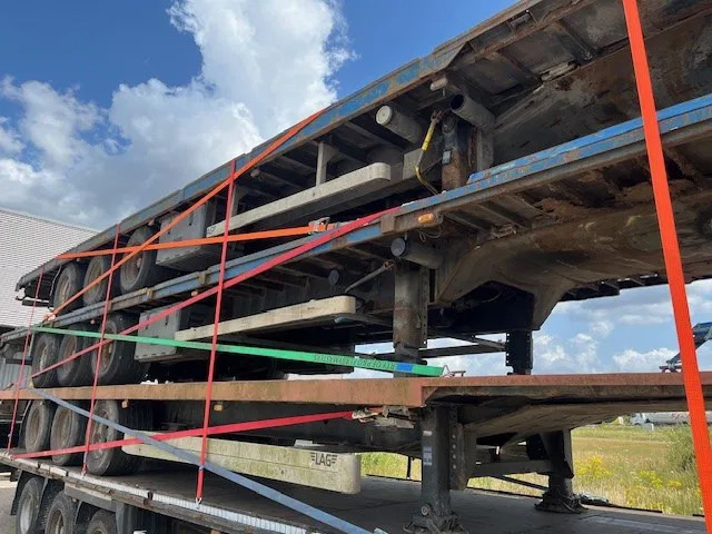 Dropside/ Flatbed semi-trailer Krone 2x stack of 4x mega flat trailer: picture 6
