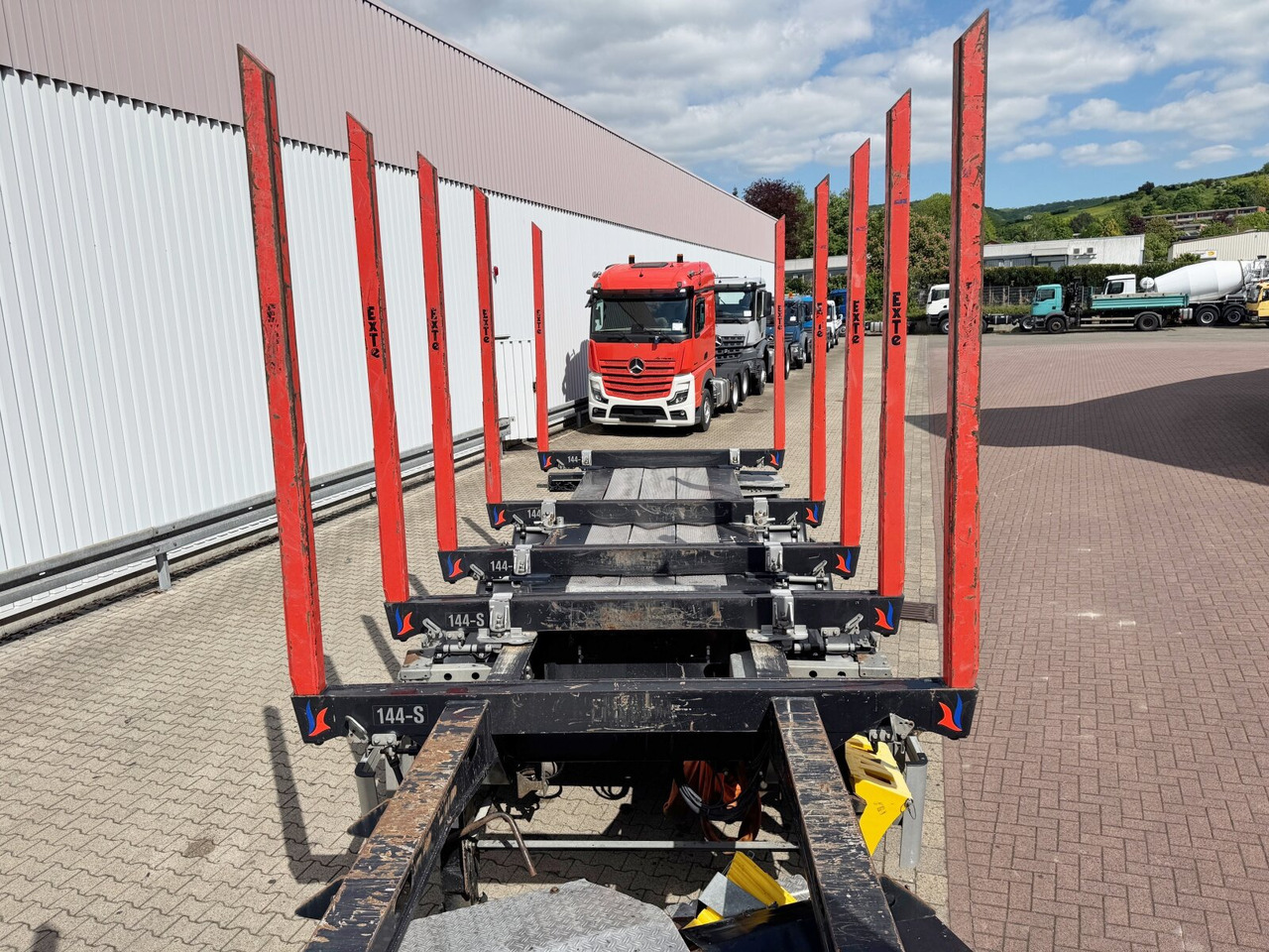 Timber semi-trailer Doll LOGO H3L-14XL LOGO H3L-14XL, Liftachse, Nachlauflenkachse, teleskopierbar 9,4m-12,9: picture 14