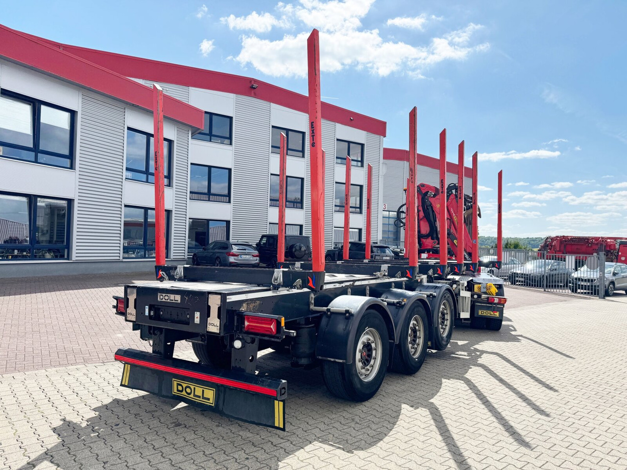 Timber semi-trailer Doll LOGO H3L-14XL LOGO H3L-14XL, Liftachse, Nachlauflenkachse, teleskopierbar 9,4m-12,9: picture 11