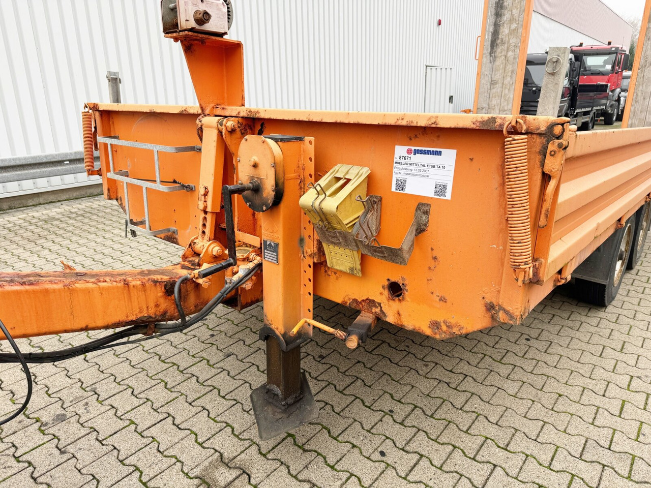 Low loader trailer for transportation of heavy machinery ETUE-TA 10 ETUE-TA 10, Ex , wenig benutzt top Zustand: picture 9