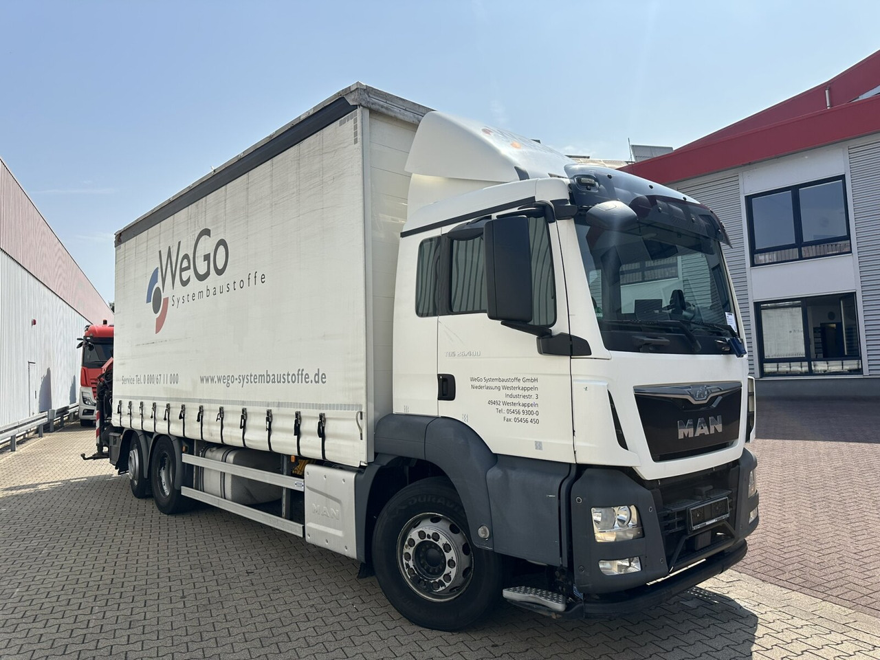 Curtainsider truck, Crane truck MAN TGS 26.400 6x2-4 LL TGS 26.400 6x2-4 LL, Lenk-/Lift, Edscha, Heckkran Palfinger PK23002-C + Jib PJ060A, Funk: picture 12 Curtainsider truck, Crane truck MAN TGS 26.400 6x2-4 LL TGS 26.400 6x2-4 LL, Lenk-/Lift, Edscha, Heckkran Palfinger PK23002-C + Jib PJ060A, Funk: picture 12