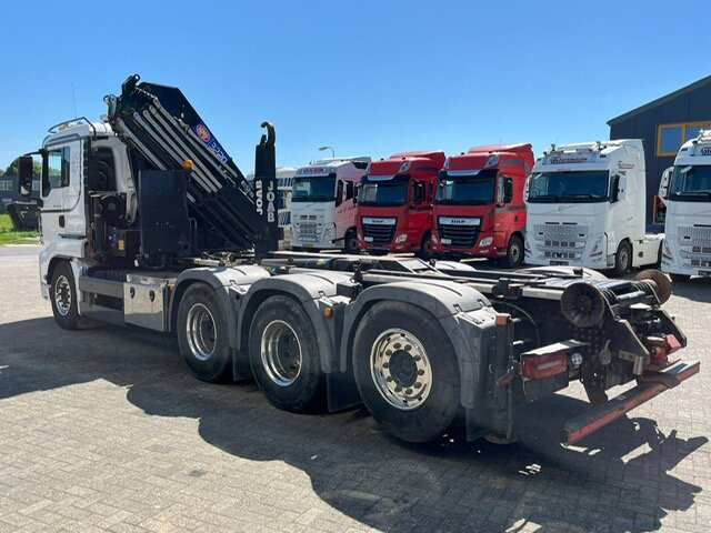 Hook lift truck, Crane truck MAN TGS 35.500 8x4-4 BL TGS 35.500 8x4-4 BL, Lenk-/Liftachse, Kran HMF 3220-K6, Funk: picture 13