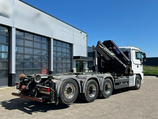 Hook lift truck, Crane truck MAN TGS 35.500 8x4-4 BL TGS 35.500 8x4-4 BL, Lenk-/Liftachse, Kran HMF 3220-K6, Funk: picture 11