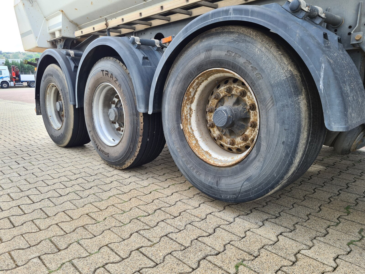 Tipper semi-trailer Meiller MHPS 12/27 MHPS 12/27 NOSS2, Stahlmulde ca. 26m³, Liftachse: picture 9