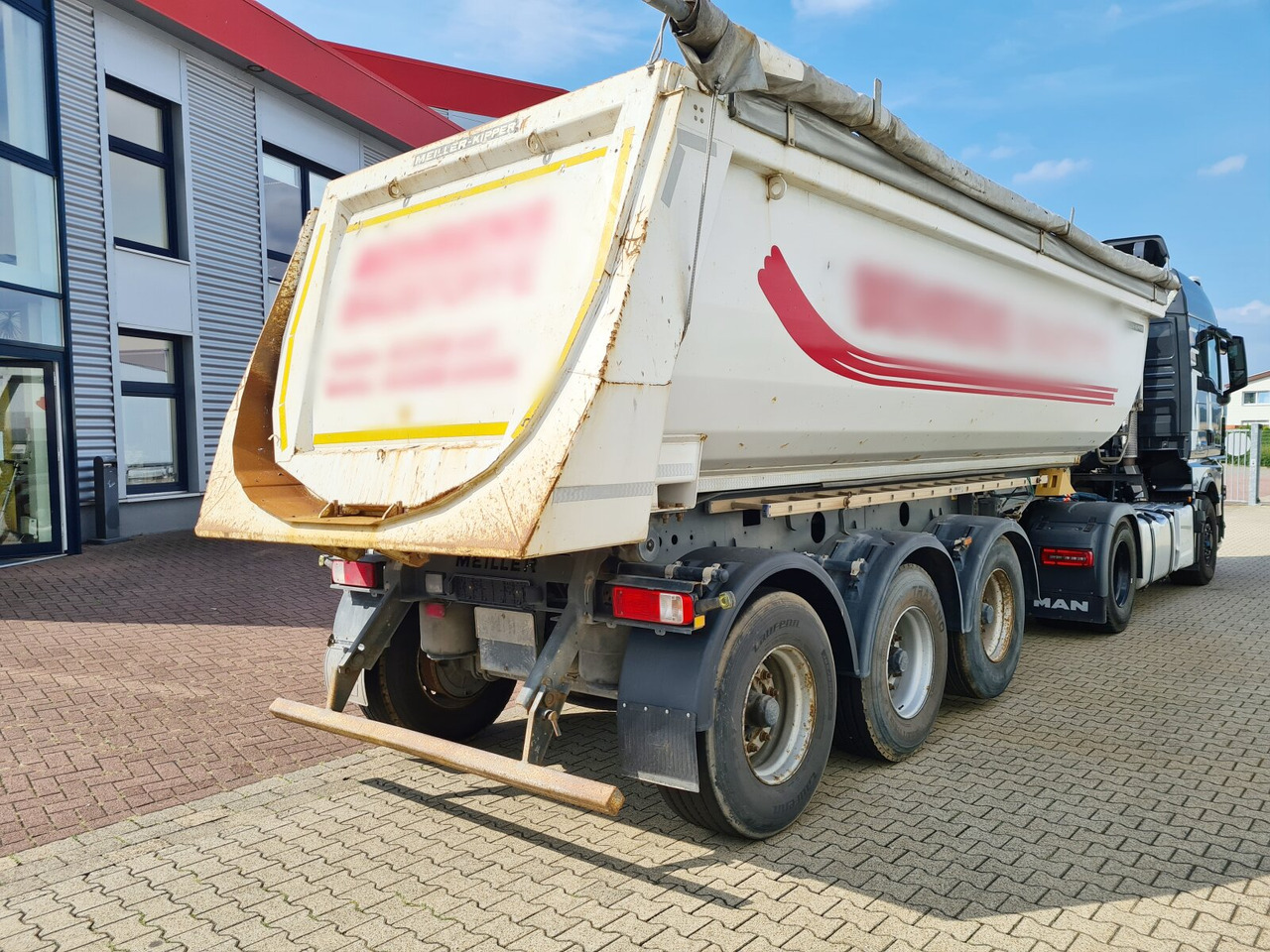 Tipper semi-trailer Meiller MHPS 12/27 MHPS 12/27 NOSS2, Stahlmulde ca. 26m³, Liftachse: picture 7