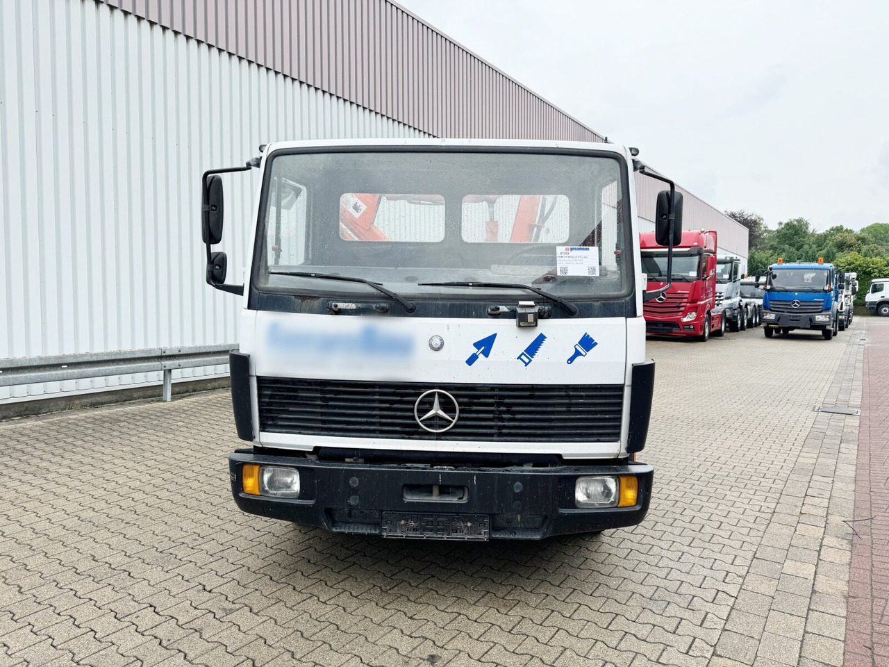 Crane truck, Dropside/ Flatbed truck Mercedes-Benz LK 814 4x2 LK 814 4x2, 6-Zylinder, Kran Tirre Euro 35: picture 9
